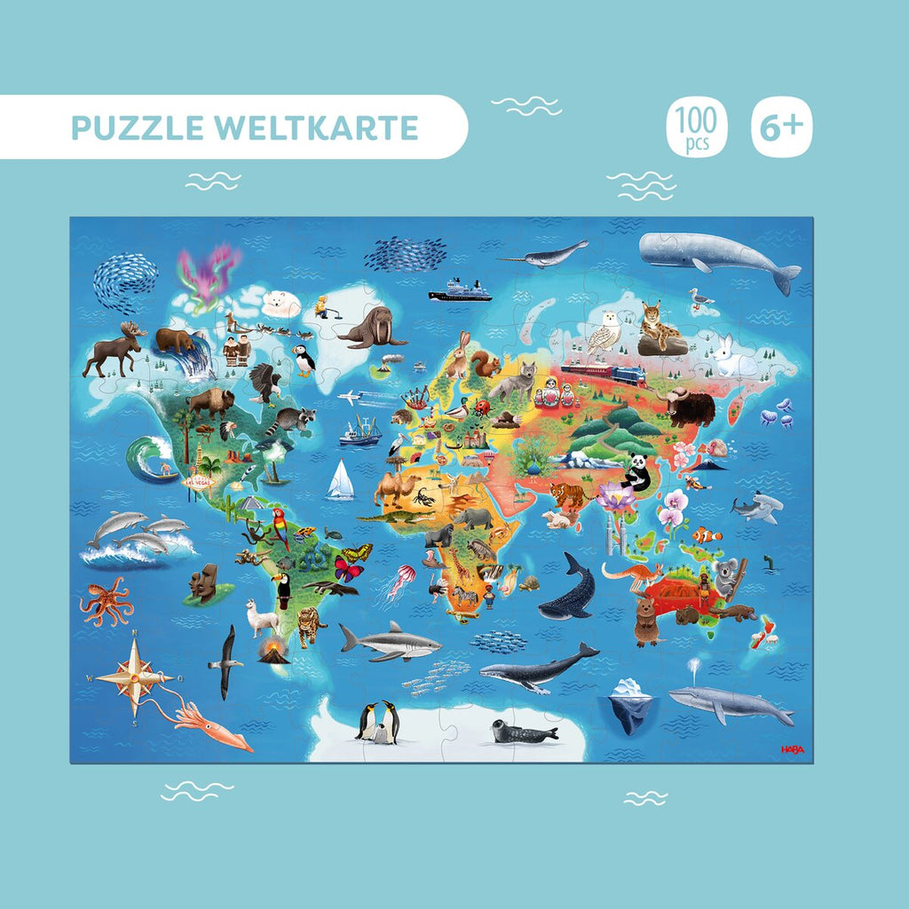 Puzzle Weltkarte